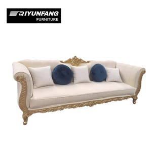 Set di Divani Chesterfield di Lusso in Stile <span class=keywords><strong>Barocco</strong></span> Antico Francese, Mobili Rettangolari in Legno per Hall di Hotel, Appartamenti e Soggiorni - Product Image 6