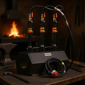 Vevor - Forja de Propano de 3 Quemadores D0100HACIWY, Maquinaria Portátil para Forjar Metal, 2600 Grados Fahrenheit - Product Image 2