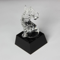 Trophée en cristal, ornements d'animaux, cheval, cadeaux d'affaires, artisanat, souvenir, décoration de salon