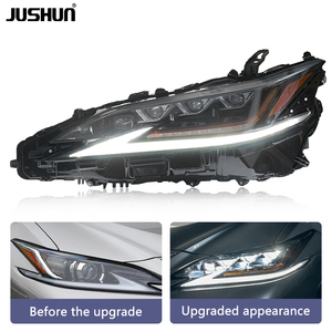 Фары JUSHUN Full <span class=keywords><strong>LED</strong></span> в сборе для Lexus ES 2018-2023 ES200 ES260: Обновленные фары высокой комплектации с указателями поворота - Product Image 1