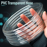 Tuyau flexible en PVC transparent de plusieurs tailles, tube en plastique transparent pour l'eau, tube souple en PVC pour le transport d'eau et de liquides, irrigation