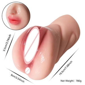 Masturbador Masculino 3 en 1 en Oferta, Copa Masturbadora con Vagina Realista en 4D, Juguete Sexual para Hombre, Masajeador <span class=keywords><strong>de</strong></span> Látex, Tienda para Adultos - Product Image 6