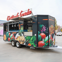 Camion de crème glacée Chammp Pizza remorque de nourriture caravane de café chariot de boissons fourgon de restauration rapide kiosque de restauration en vente