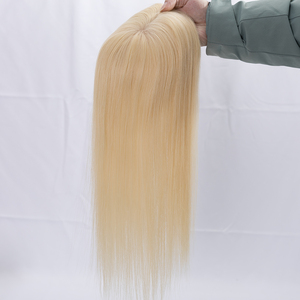 Topper de cheveux naturels cambodgiens Remy pour femmes aux cheveux longs et raides, avec clips de fixation sécurisés - Product Image 2