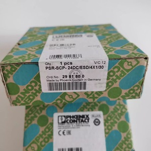 Relé de Seguridad Phoenix Contact PSR-SCP-24DC ESD 4X1 30A Hecho en Alemania - Product Image 1