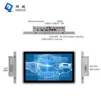 PC Panel Terintegrasi 15.6 Inci Tanpa Kipas, Intel J6412 N97 N305, Layar Sentuh Kapasitif Full HD, 2 RS232 422 485 COM, 2 GbE LAN, 6 USB