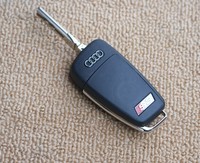 Coque de clé pliable style RS pour Audi A1 A3, coque de clé de rechange sport, accessoires auto