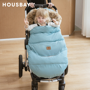 Sac de couchage pour <span class=keywords><strong>poussette</strong></span> Housbay, chaud pour l'hiver, avec couvre-pieds amovible, pliable, à capuche, matelassé, pour enfants de 0 à 3 ans - Product Image 1