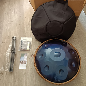 Instrumento de percusión de sonido curativo Popular <span class=keywords><strong>Handpan</strong></span> de acero inoxidable <span class=keywords><strong>Handpan</strong></span> de acero <span class=keywords><strong>Handpan</strong></span> hecho a mano <span class=keywords><strong>Handpan</strong></span> 22 pulgadas - Product Image 1