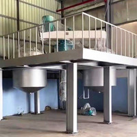 Machine dispersante à grande vitesse pour peintures, mélangeur industriel 3000L avec levage hydraulique et lames à haut cisaillement-Utilisation en laboratoire et en production