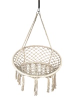 Hamac d'extérieur en dentelle portable, chaise à bascule, corde en coton, adultes et enfants