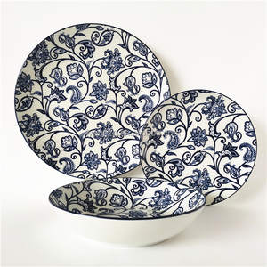 Commercio all'ingrosso stile inglese porcellana 18 pz ceramica piatto piatto <span class=keywords><strong>piatti</strong></span> <span class=keywords><strong>piatti</strong></span> <span class=keywords><strong>piatti</strong></span> per la cena per la cucina per <span class=keywords><strong>6</strong></span> <span class=keywords><strong>persone</strong></span> - Product Image 1