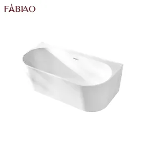 FABIAO vasca da bagno angolare banyo bağlantısız ucuz şeffaf akrilik küvet kapalı bağlantısız banyo