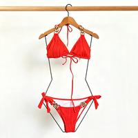 Logo personnalisé corps cintre bikini vêtements cintre maillot de bain en bois cintre
