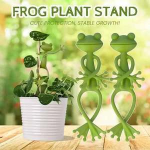 Support de plante décoratif fixe en plastique en forme de grenouille pour usage extérieur et intérieur dans le jardin et sur le balcon - Product Image 3
