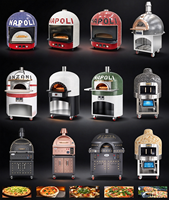 Four à pizza napolitaine commercial à dôme, commande automatique, alimentation au gaz, thermostat réglable, protection contre la surchauffe pour restaurant