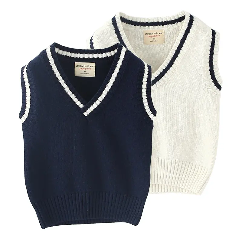 Kinder Kleidung Winter Warm Top 2-8Y Boy Langarm pullover Gestrickt Gentleman Kids Spring Autumn Pullover Baby Sweater Weste