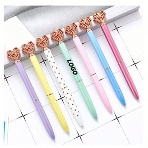 Custom Heart Shaped Ergonomic Ballpoint <b>Pen</b> - Adorable Office, School Supplies & Student Writing Accessory - Product Image 1