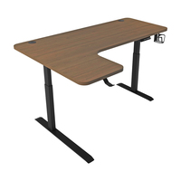 Moderne L-vormige gaming bureau met RGB LED carbon fiber oppervlak ergonomische computertafel voor thuiskantoor pc gaming setup station