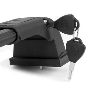 แร็คหลังคาสำหรับ Kia SOUL 2014-2019สีดำ2ชิ้นอลูมิเนียม - Product Image 4