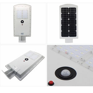 Éclairage extérieur solaire en aluminium à haute luminosité intégré IP65 étanche 300w 400w 500w extérieur tout en un réverbère solaire - Product Image 2