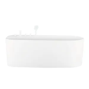 Wholesale bath matt bathtub-2022 New Design Acrylic Freestanding Oval Soaking Bath Tub Cupc Bathroom Bathtub Indoor Tubs