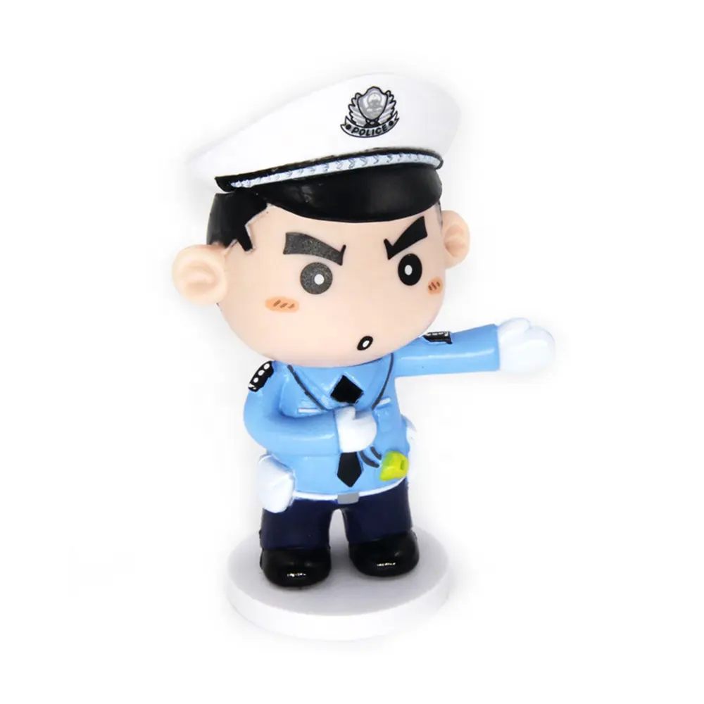 Dihua Plastic Cartoon Winzige Kapsel Blind Box Figuren Spielzeug Polizist Action figur Körper Plastiks pielzeug