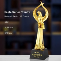 Trofeos de Golf Personalizados de Metal, Cristal, Resina, Aleación de Zinc y Aluminio, de Alta Precisión, Superficie Lisa, para Campeones de Competencia