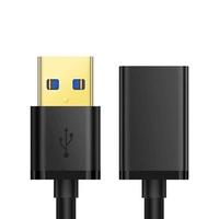 Câble de rallonge USB 3.0 mâle à femelle noir Super Speed 5Gbps USB Data Sync Charging Extender Cables