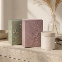 Boîtes d'emballage en papier personnalisées de haute qualité avec logo, boîte à bougie recyclée de luxe vide pour pot de bougie ambrée