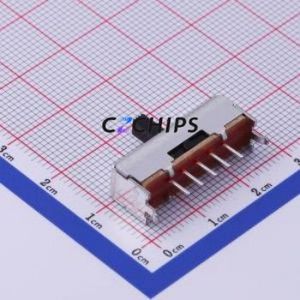 SSSU014800 Slide Switch Through hole Component (THT) Switch Single Pole Three Throw Rectangle Pin Header PC Pin 24.5mm - Product Image 2