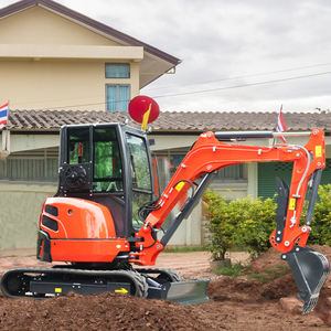 免费送货花园使用小型挖掘机2.5吨3.5吨小型挖掘机，带驾驶室履带式挖掘机迷你挖掘机出售 - Product Image 1