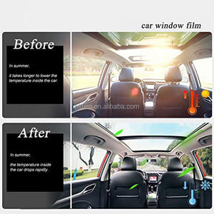 Rollo de Vinilo para Ventanas de Automóvil de 1.52*30m, 2 Capas, <span class=keywords><strong>Tinte</strong></span> para Ventanas de Automóvil con Protección UV, Anti-Reflejos y Anti-Explosión, Material PET, IR80% 90% 100% - Product Image 3