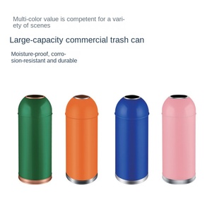 Seau de stockage en acier inoxydable de grande capacité à dessus ouvert de haute valeur de couleur pour le bureau à usage commercial pour les magasins de thé au lait Bullet - Product Image 2