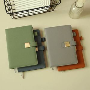 Carnet en cuir format A5 personnalisable au design unique, avec reliure cousue, agenda quotidien et option cadeau – Vente chaude - Product Image 3