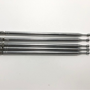 Antena telescópica retráctil universal de 5 secciones, giratoria 360 grados, 173-595 mm, 6 mm, para receptor de radio FM, <span class=keywords><strong>TV</strong></span> y estéreo - Product Image 3