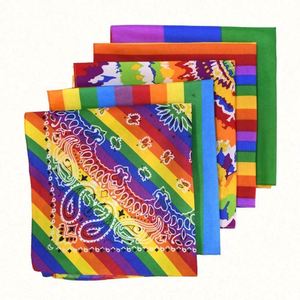 En gros, Bandana carré multicolore arc-en-ciel gay pour sports de plein air, cyclisme, hip-hop et danse de rue - Product Image 6