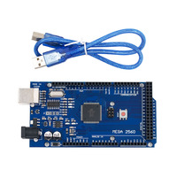 Carte Mega 2560 R3 Mega2560 REV3 (ATmega2560-16AU CH340G) avec câble USB compatible avec Arduino