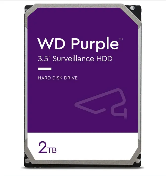 DVR için WD20PURX mor HDD 2TB SATA WD20PURX, güvenlik gözetimi