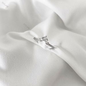 Dylam Women Ring Set Woman Adjustable Rings With Stone <b>Wedding</b> Couple Wholesale <b>Accessories</b> Sets for Girls Moissanite Gra - Product Image 2