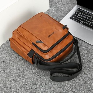 Haute qualité hommes décontracté concepteur en <span class=keywords><strong>cuir</strong></span> PU fronde épaule <span class=keywords><strong>sac</strong></span> de messager mode Style fermeture <span class=keywords><strong>à</strong></span> glissière Polyester doublure <span class=keywords><strong>pas</strong></span> <span class=keywords><strong>cher</strong></span> - Product Image 3