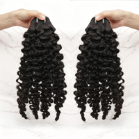 Extensiones de Cabello Humano Rizado Birmano Sin Procesar con Cutícula Alineada, de 14-30 Pulgadas, para Venta al Por Mayor