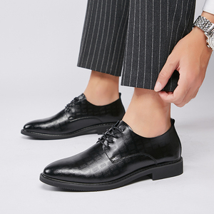 Mocassins de luxe pour hommes en cuir PU noir, chaussures de mariage, livraison directe, grandes tailles, chaussures de bureau pour l'automne - Product Image 3