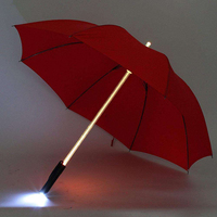 Parapluies lumineux blancs futuristes pour la danse sur scène, accessoires de scène, parapluies à LED avec fonction lampe torche
