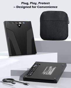 Lecteur <span class=keywords><strong>DVD</strong></span> externe avec emplacement pour sac, graveur <span class=keywords><strong>DVD</strong></span> 7-en-1, lecteur de <span class=keywords><strong>CD</strong></span> portable USB 3.0 avec lecteur de carte SD/TF pour ordinateur portable Windows Linux MacOS - Product Image 6