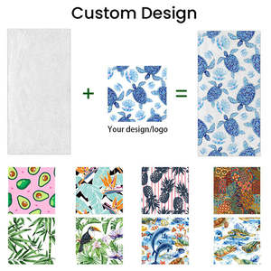 Mùa Hè Tốt Nhất Bán Bãi Biển Khăn Cát Miễn Phí Tùy Chỉnh Phổ Biến Mô Hình OEM Logo In Sợi Nhỏ Bãi Biển Khăn - Product Image 4