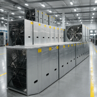 Ventilateur d'extraction industriel mural, 220V ou 380V, grande taille pour la ventilation des entrepôts, des ateliers et des usines