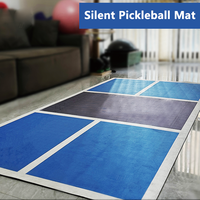 Set Net dan Mat Lapangan Pickleball Mini Indoor OEM ODM Logo Kustom Grosir Partai Besar MOQ Rendah untuk Pelatihan Olahraga Keluarga Supplier 5X3FT