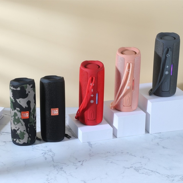 Tg365 Portable for Speakers Mini Waterproof Sports TF Card Subwoofer Aux USB Stereo Bass Loud for Mobile Phone Outdoor