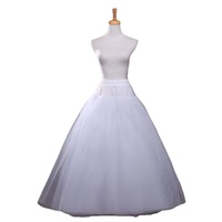Jupon Crinoline Femme 2-8 Cerceaux, Coupe A-Line, Bordure Dentelle, Blanc, Taille Élastique, pour Robe de Mariée
